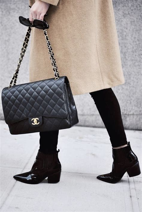 chanel black flap maxi|authentic Chanel double flap bag.